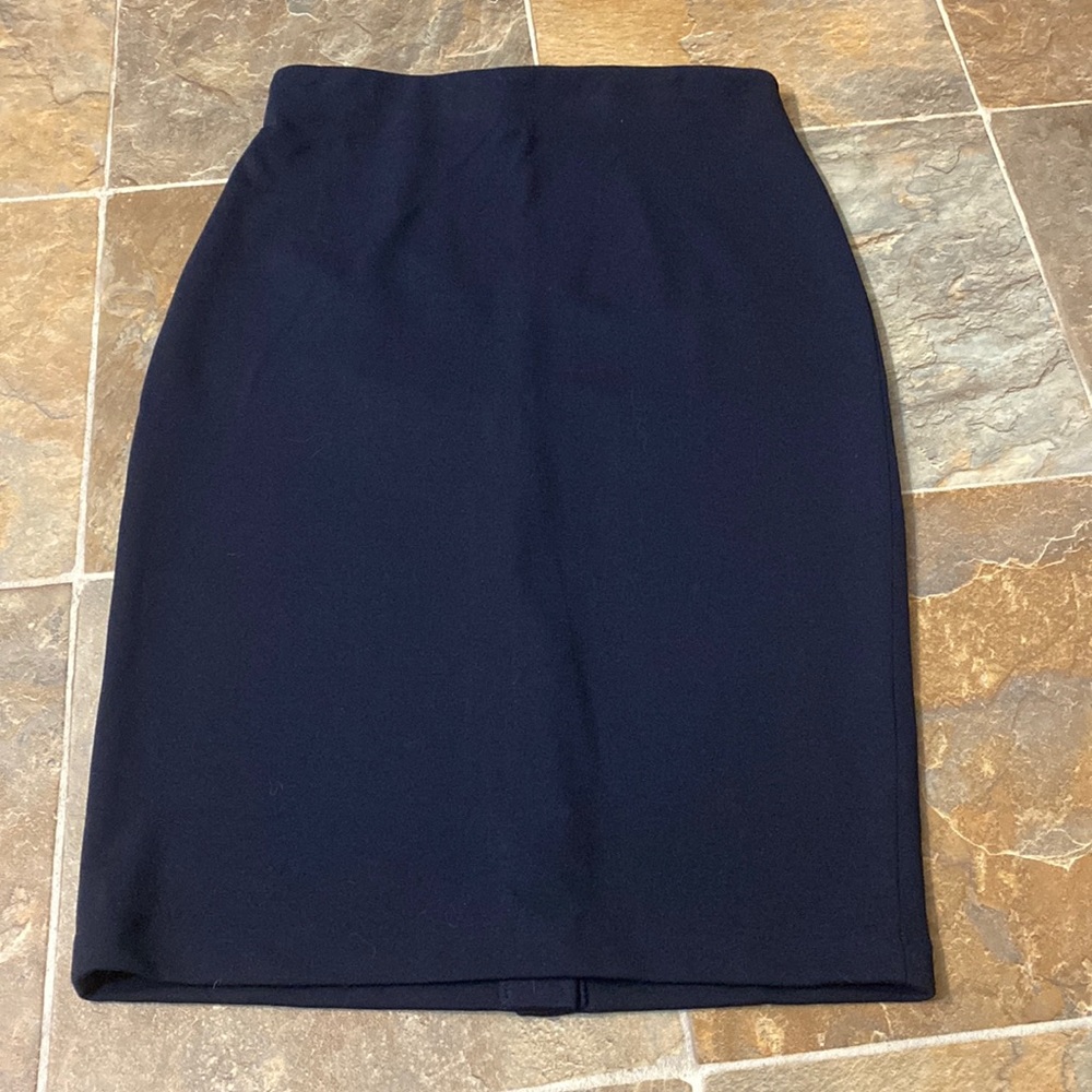 Philosophy Dark Blue Pencil Skirt